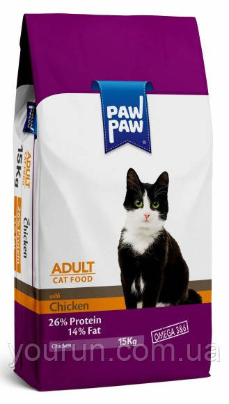 Pawpaw (Пау Пау) Adult Cat Food with Chicken сухий корм для кішок (курка) 7 кг