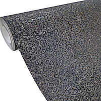 Шпалери вінілові 10.05 × 1.06 м Marburg 32921, чорні для спальні, вітальні, кухні, коридору