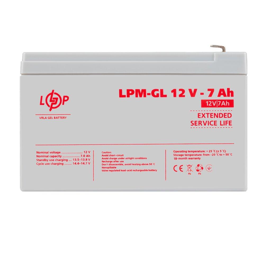 Акумулятор гелевий  LPM-GL 12V - 7 Ah
