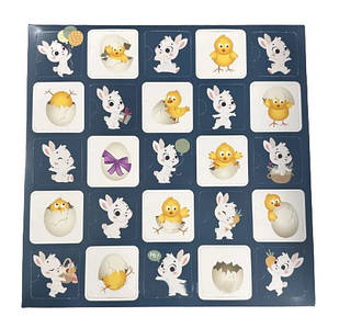 Коробка для Адвент календаря на Великдень 360*360*50 (1 шт.) (В РОЗІБРАНОМУ ВИДІ)