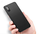 Силіконовий матовий чохол для iPhone XS/X - Чорний, фото 3