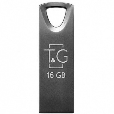 USB флеш-накопичувач TG 16gb Metal 117 (Чорний)