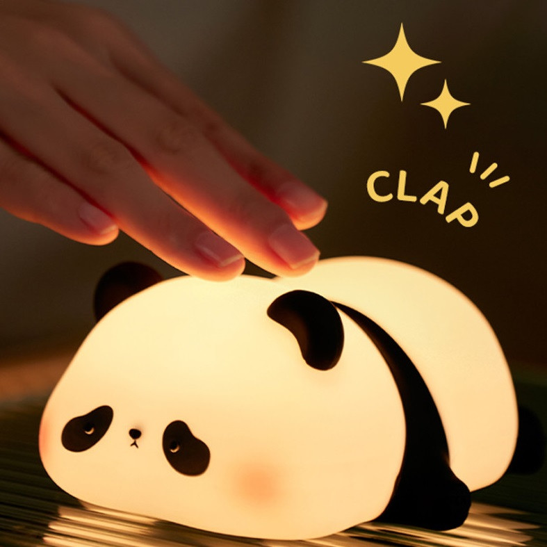 Портативний силіконовий нічник XO OZ10 Silicone Panda Night Lamp