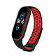 Ремешок BeCover Nike Style для Xiaomi Mi Smart Band 5/Mi Smart Band 6/Mi Smart Band 7 Black-Red (705153) - фото 2 - id-p1472210412