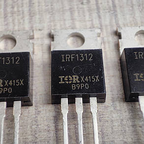 Транзистор IRF1312 IR MOSFET N-Канал 80В 10мОм 95А TO-220AB, фото 3