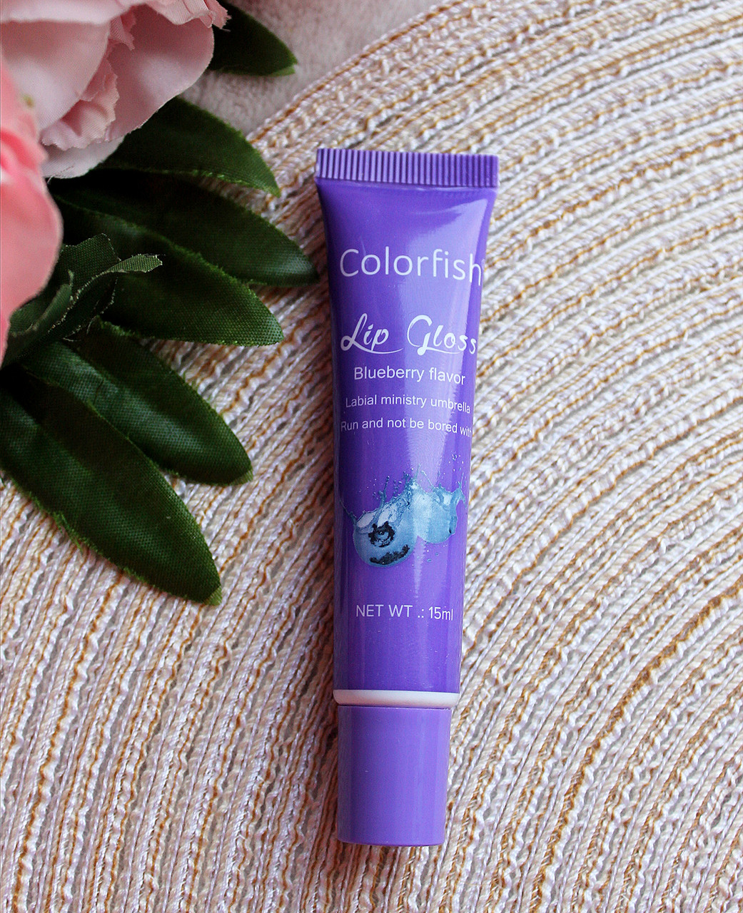 Зволожуючий блиск для губ Colorfish Lip Gloss Blueberry flavor з ароматом чорниці