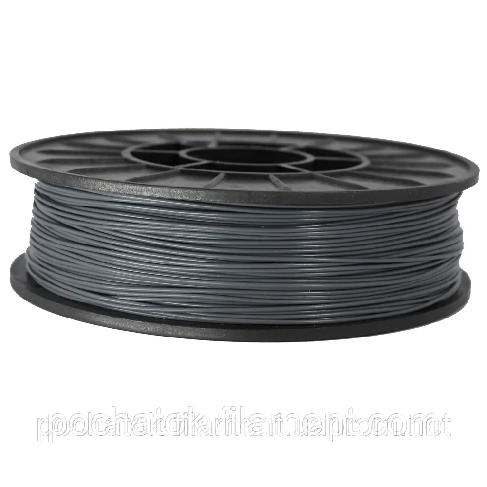 PLA філамент нитка пластик для ЗD друку Pochatok Filament 1,75 мм. Сірий (Grey), фото 1