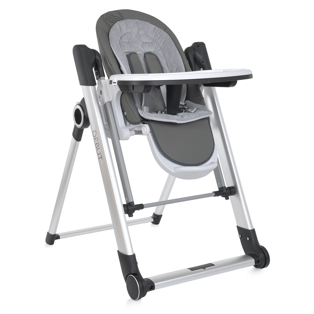 Стільчик-гойдалка ME 1102 DEBUT Serious Gray (1 шт.) р/к, ялин., для ліч., 5-точ.рем., тайм, муз.сірій, фото 1