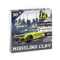 Пластилін Yes, 12 кол., 240г "Drift King"