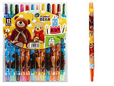 Крейда воскова Crayons "Ведмежатко", набір 12 кв. PVC