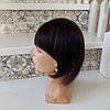 Накладна гривка чілка з натурального волосся на кліпсах, фото 3