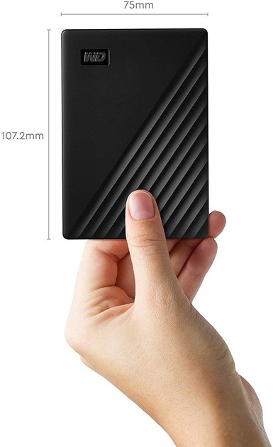 Зовнішній жорсткий диск 2.5" USB 1.0TB WD My Passport Black (WDBYVG0010BBK-WESN), фото 1