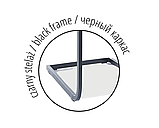 Стілець H441 VELVET чорний каркас/чорний TAP. 117, фото 3