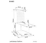 Стілець H441 VELVET чорний каркас/чорний TAP. 117, фото 4