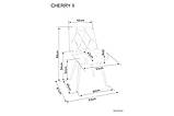 Стілець CHERRY II VELVET чорний каркас/чорний BL.19, фото 2
