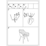 Стілець NUXE VELVET чорний каркас/оливковий BL.77, фото 4