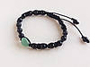 Браслет шамбала з Чорного агату й Авантюрину d 6 мм, фото 6