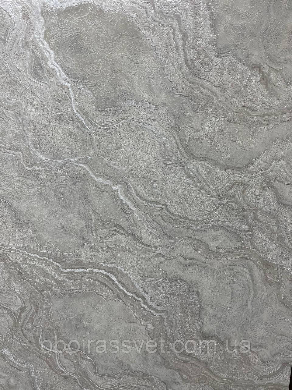 Шпалери Течія 8775-06 вініл гарячого тиснення довжина рулону 15 м ширина 1.06 м=5 смуг по 3 м кожна