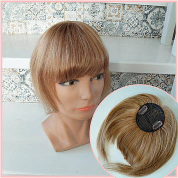 Накладна гривка чілка з натурального волосся на кліпсах ALSY-8