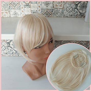 Накладна гривка чілка з натурального волосся на кліпсах ALSY - 613