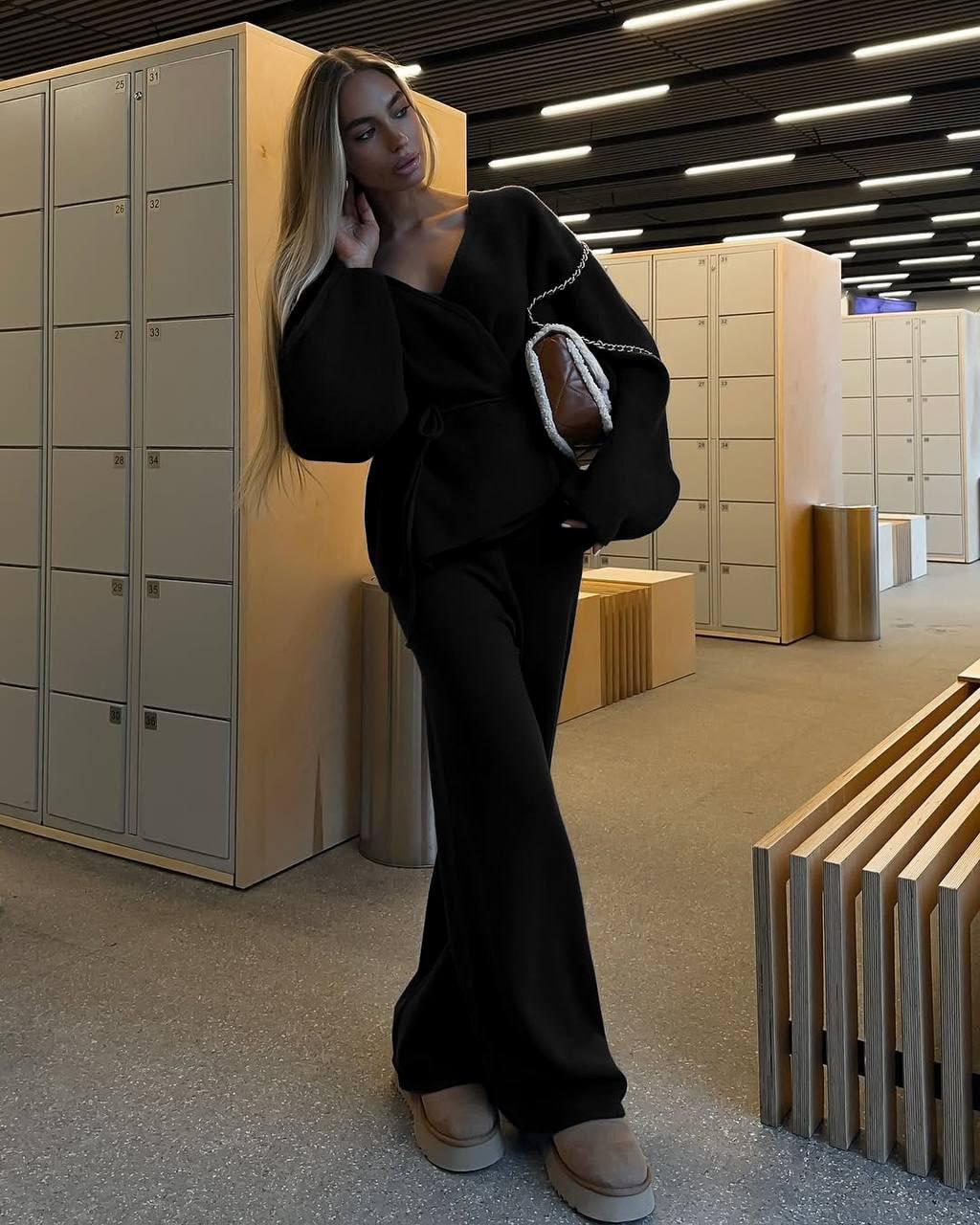 Костюм жіночий двійка  щільна Ангора вʼязка, фото 1