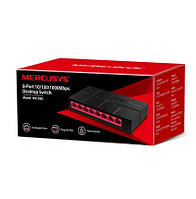 Комутатор Mercusys MS108G (8хGE, настільний)