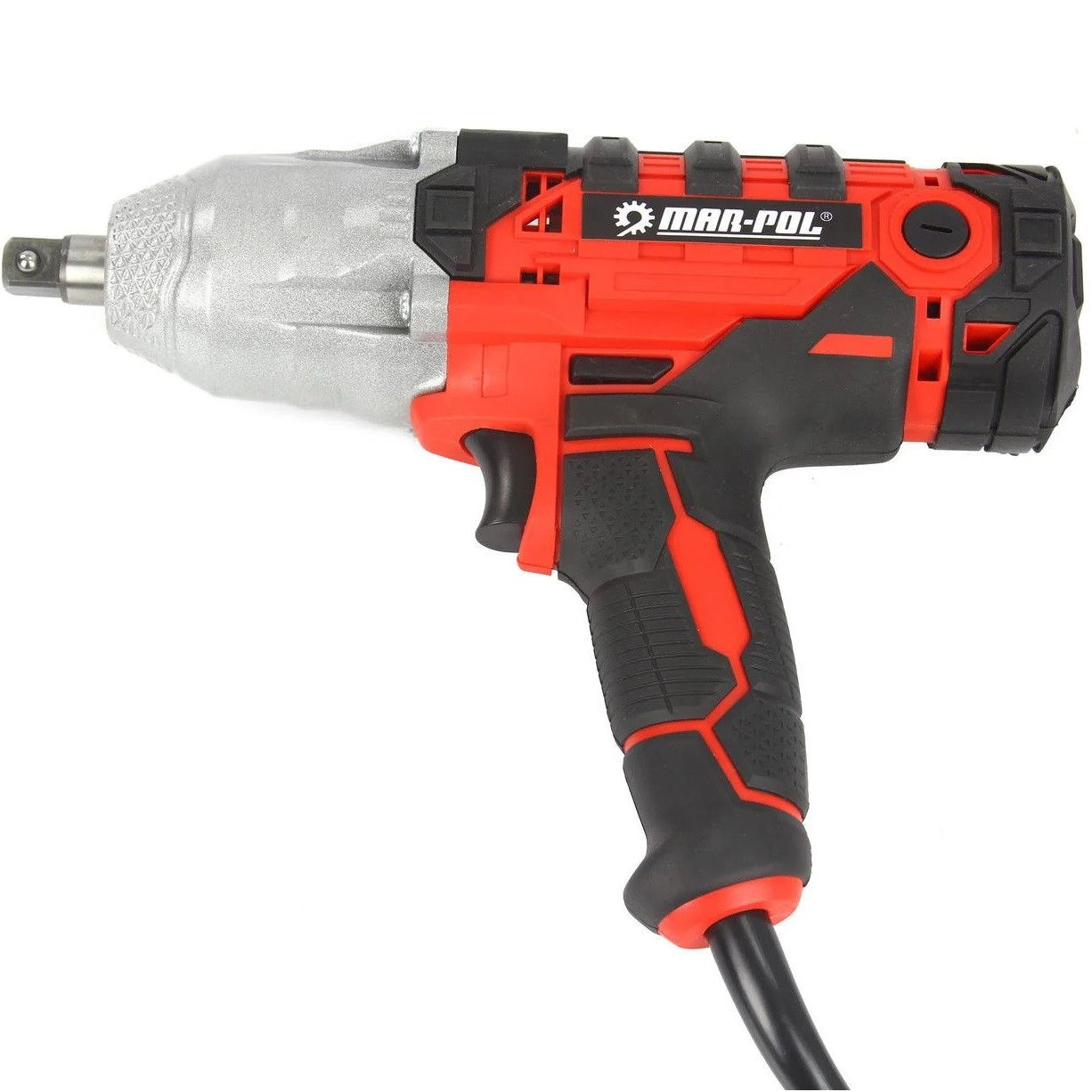 Електричний ударний гайковерт із аксесуарами в кейсі 1/2" Mar-Pol M80489, фото 1