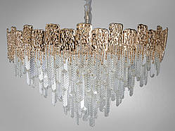 Кришталева люстра в зал 18 ламп золото Diasha D888-800G