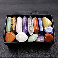 Целебные камни и кристаллы 14 предметов Набор для медитаций