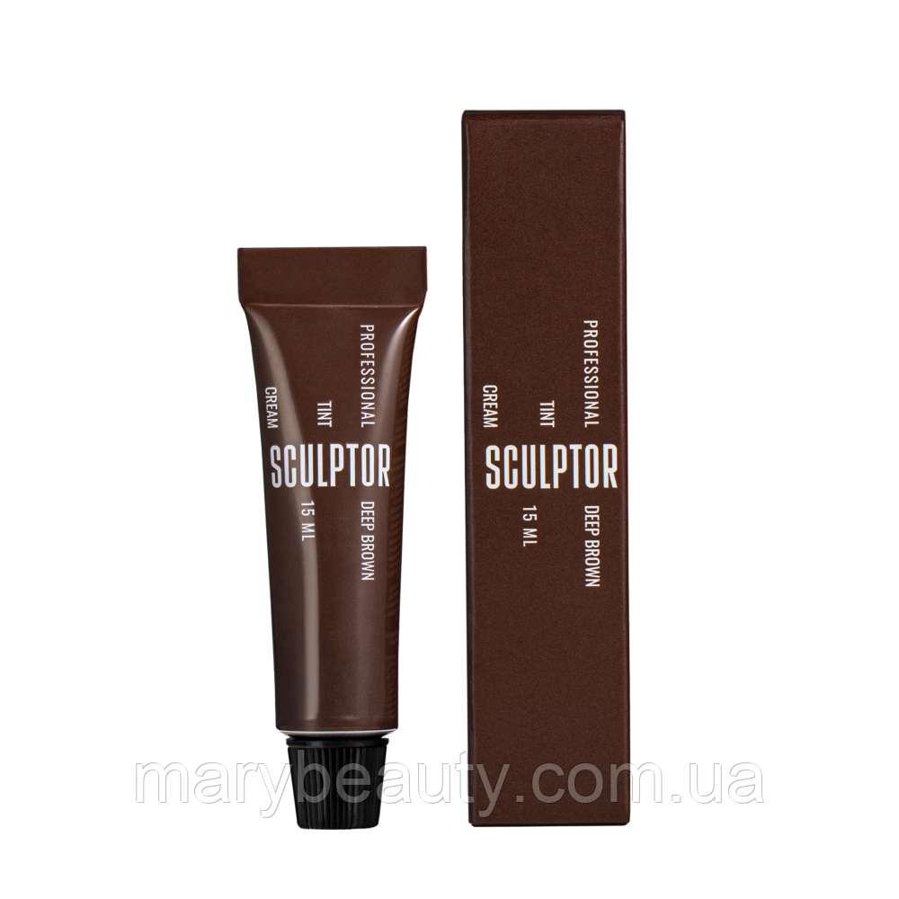Фарба для вій EYELASH TINT DEEP BROWN 15 ml, SCULPTOR