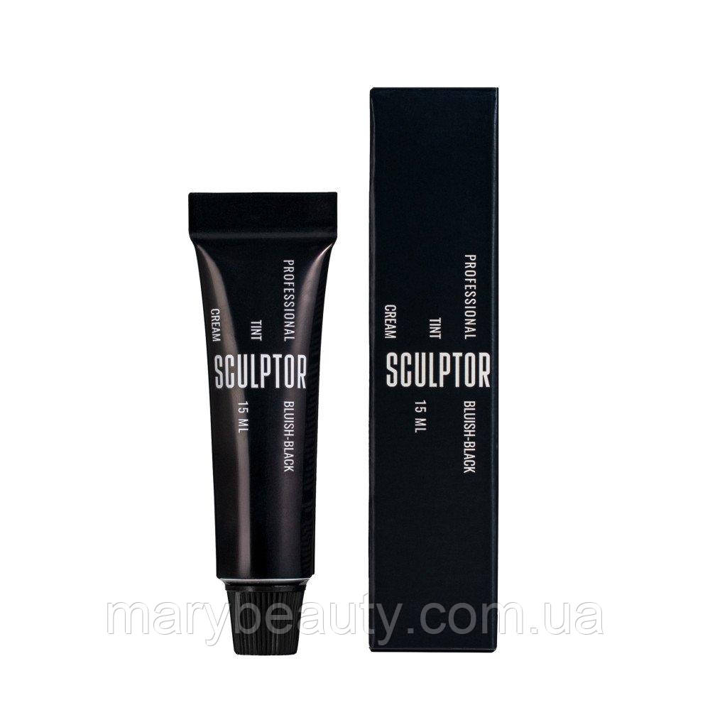 Фарба для вій EYELASH TINT Bluish-Black 15 ml, SCULPTOR, фото 1