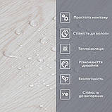 Самоклеюча вінілова плитка в рулоні Молочна 3000х600х2мм, фото 2