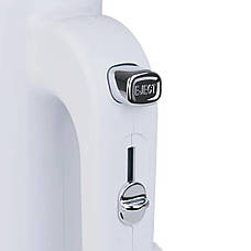 Ручний міксер Sokany SK-6640 кухонний міксер із насадками для тесту 5 швидкостей 400Вт Білий, фото 4