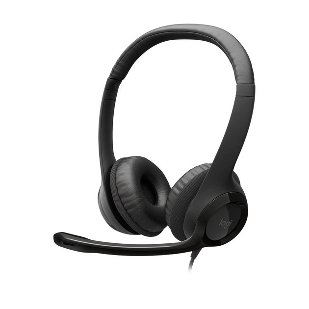 Гарнітура накладна - навушники з конектором USB - Logitech H340 Headset USB (981-000475) чорна, фото 1