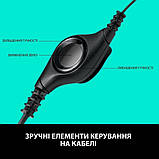 Гарнітура накладна - навушники з конектором USB - Logitech H340 Headset USB (981-000475) чорна, фото 6