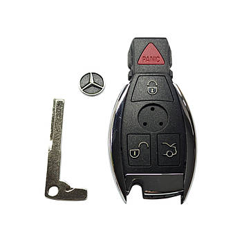 Корпус ключа Mercedes на 4 кнопки, W203, W204, W210, W211