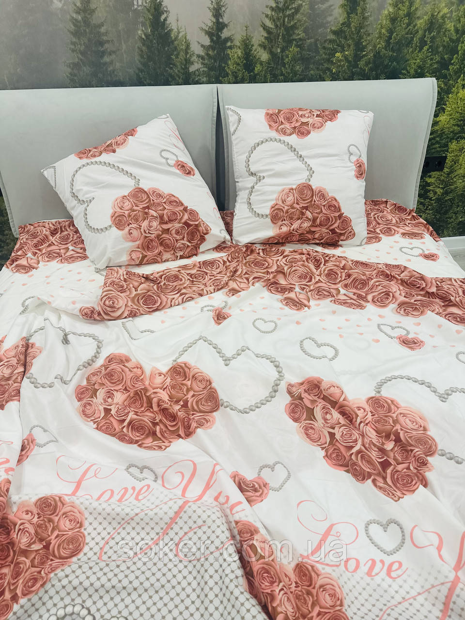 Двоспальний постільний комплект 75 щільності