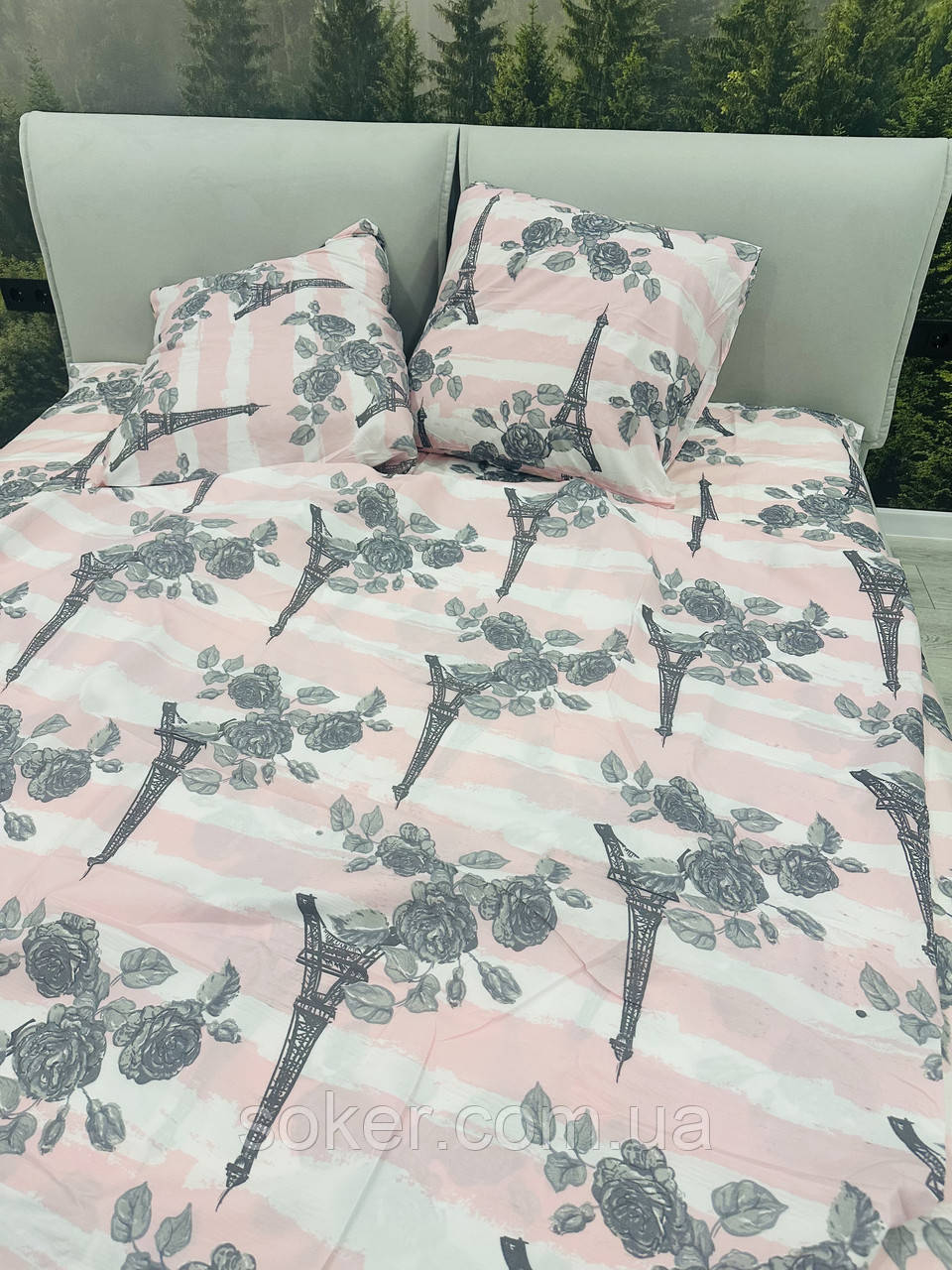 Напівторна постільна білизна 75 щільності