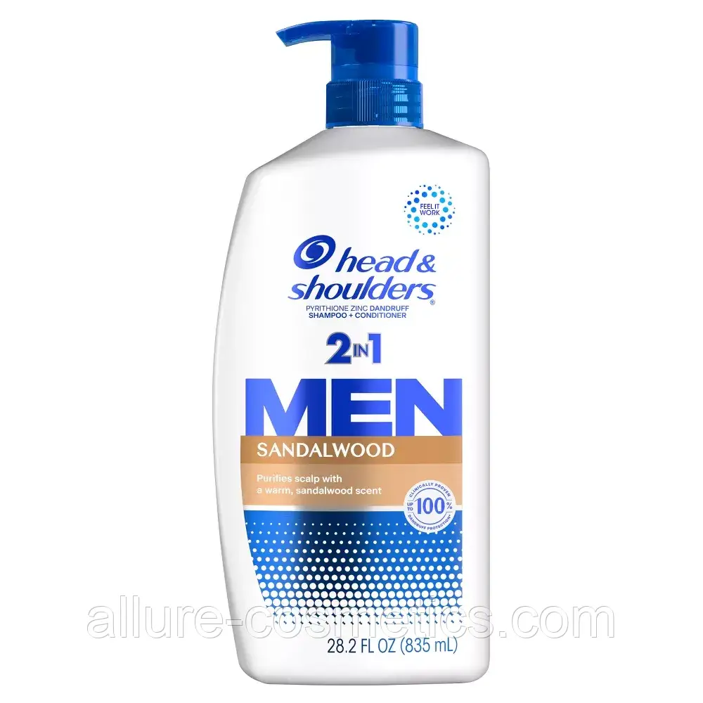 Чоловічий шампунь проти лупи Head & Shoulders Men Sandalwood 835 мл (США), фото 1