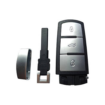 Корпус ключа Volkswagen на 3 кнопки, B6, B7, Magotan, CC