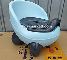 Дитячий горщик для хлопчика PASA IRAK PLASTIK блакитний з сірим