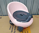 Дитячий горщик для дівчинки PASA IRAK PLASTIK рожевий з сірим, фото 2