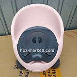 Дитячий горщик для дівчинки PASA IRAK PLASTIK рожевий з сірим, фото 7