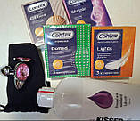 Еротичний набір для анального сексу, анальний лубрикант, пробка з кристалом та презервативи CONTEX, фото 2