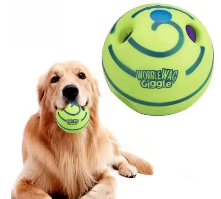 Іграшка для собак зі звуком хихикаючий м'яч Wobble Wag Giggle Ball AND-98 Jw