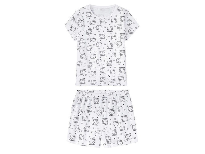 Дитяча бавовняна літня піжама для дівчинки Disney Hello Kitty 146-152 см (10-12Y)