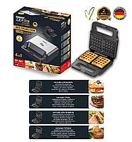 Вафельниця-сендвічниця-гриль 4в1 2200 Вт із змінними панелями