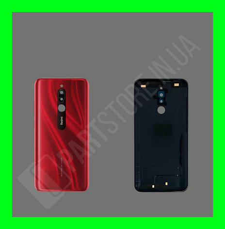 Кришка Xiaomi Redmi 8 Red зі склом камери, фото 1