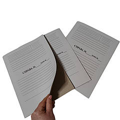 Швидкозшивачна папка картонна – обкладинка «Справа Том» 232*305мм з титульною сторінкою, без зав'язок 25шт.