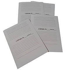 Обкладинка «Справа Том» – папка картонна швидкозшивачна 232*305мм з титульною сторінкою, без зав'язок 25шт.